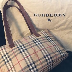 Burberry Haymarket Tote Bag